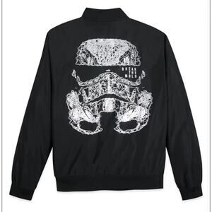 Disney Parks Star Wars Stormtrooper Bomber Adult Jacket Size Small New